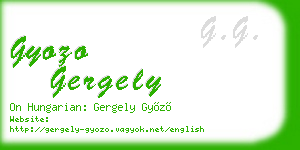 gyozo gergely business card